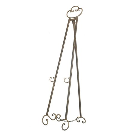 PLUTUS BRANDS Plutus Brands PBTH94532 Metal Floor Easel in Gold Metal PBTH94532